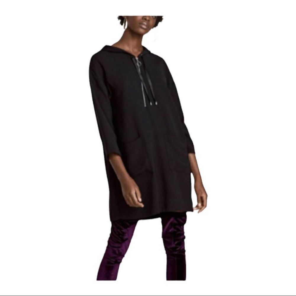 Zara XS Shift Dress with Pockets and Hood